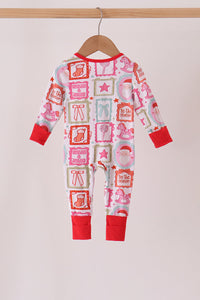 Santa Carousel Bamboo Romper