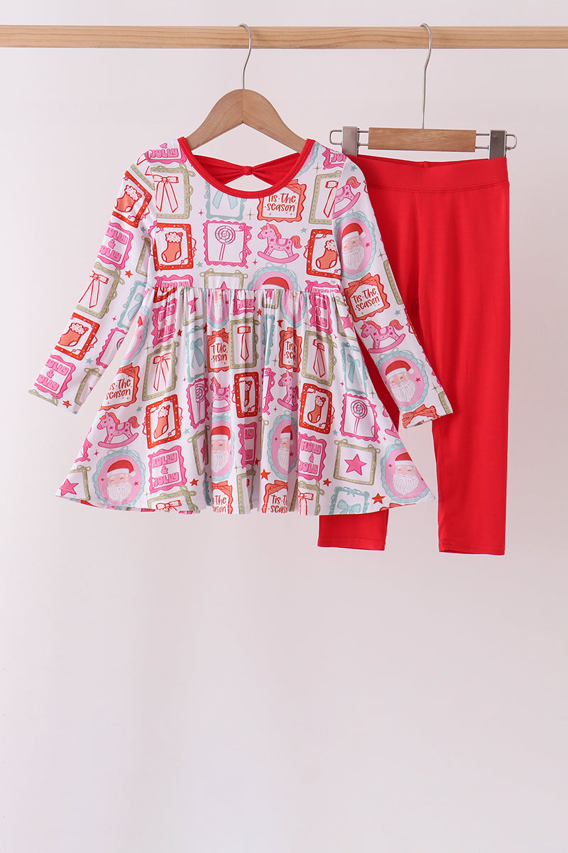 Santa Carousel Pajama Set