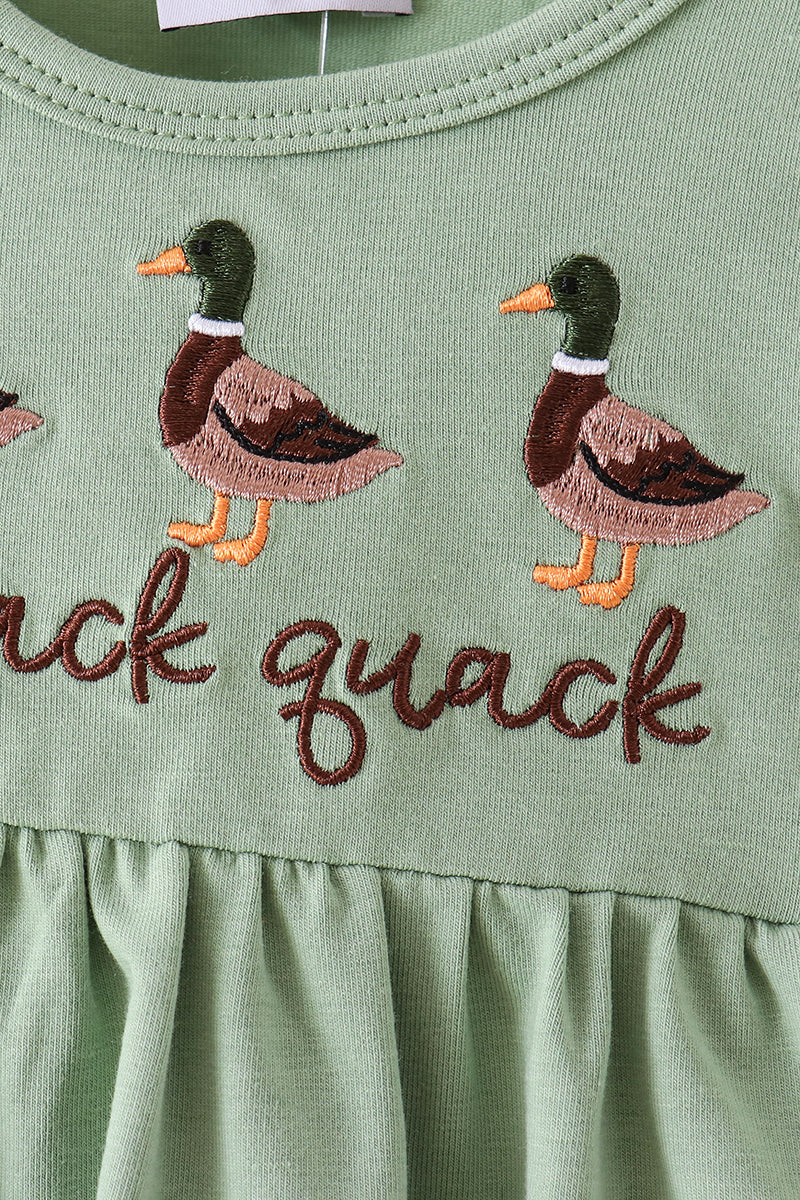 Duck Ruffle Gingham Bloomer Set
