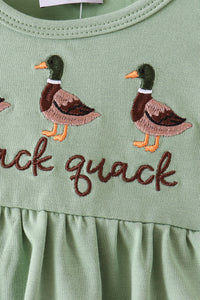 Duck Ruffle Gingham Bloomer Set
