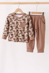 Camouflage pocket jogger set