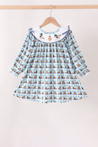 Mallard duck embroidery dress