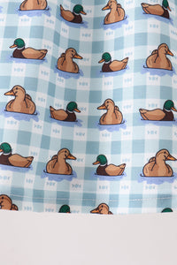 Mallard duck embroidery dress