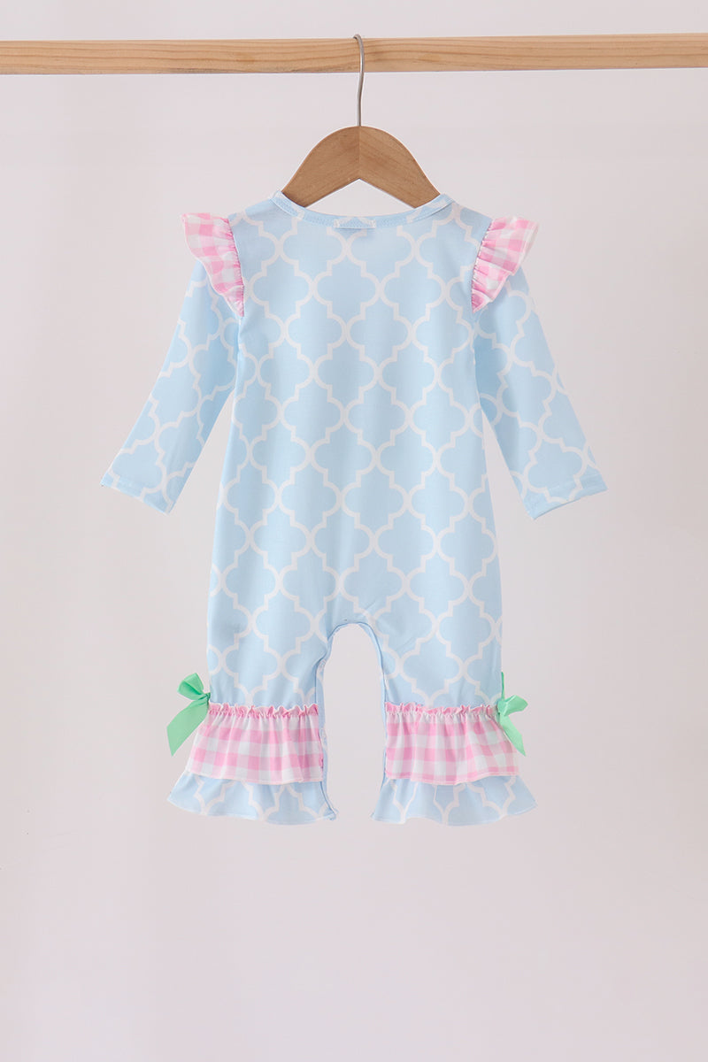 Birthday cake appilque ruffle romper