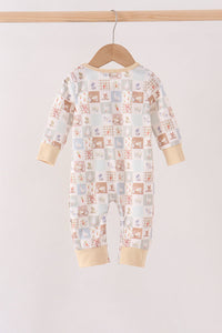 Farm checkered romper