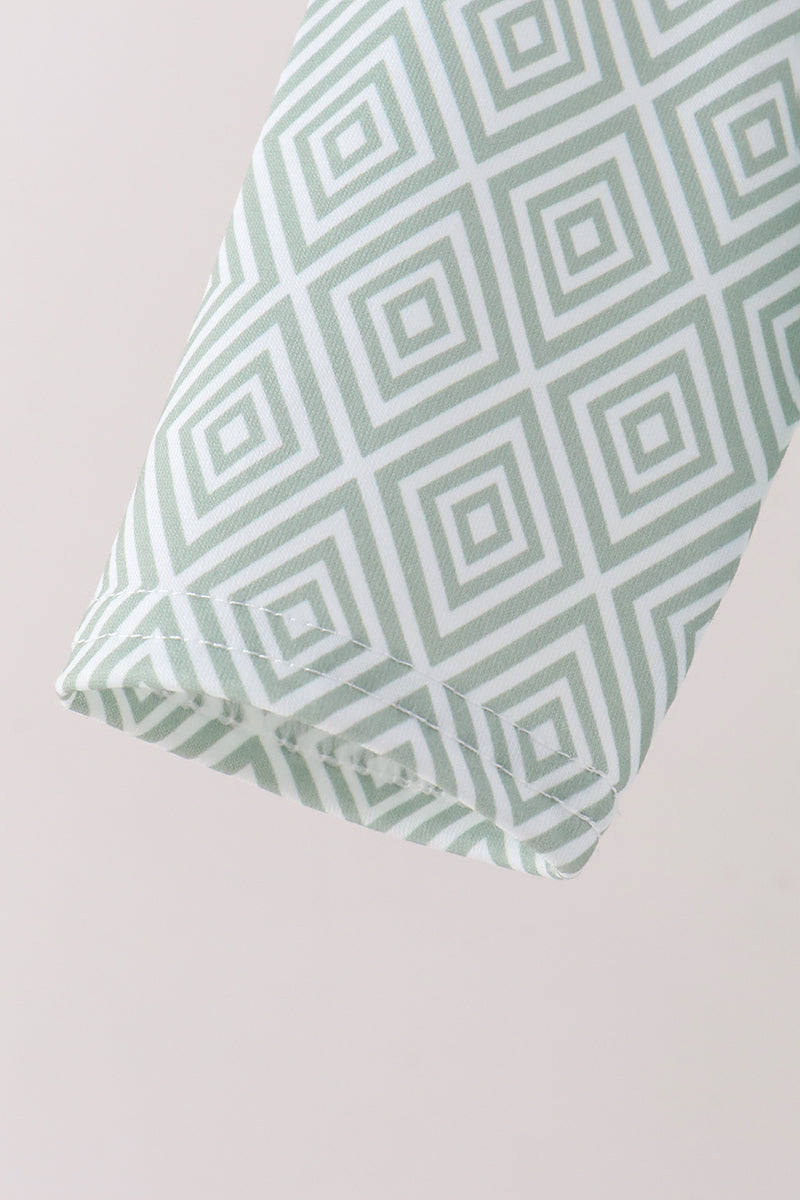 Geo Diamond Pocket Top