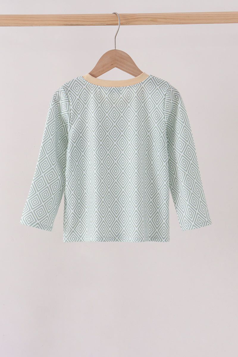 Geo Diamond Pocket Top