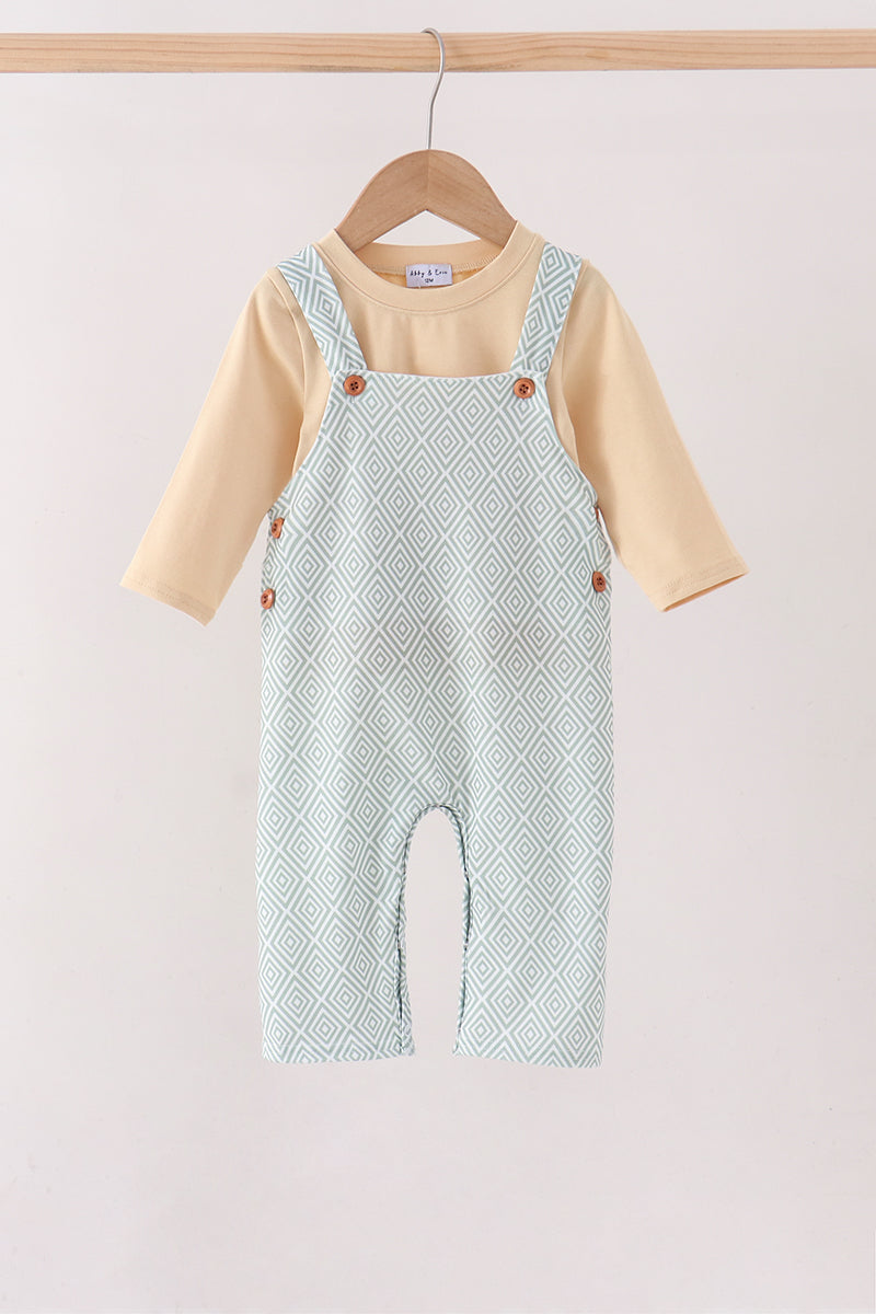 Geo Diamond 2pc romper set