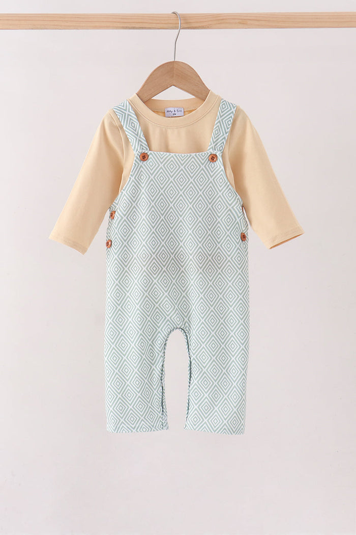 Geo Diamond 2pc romper set