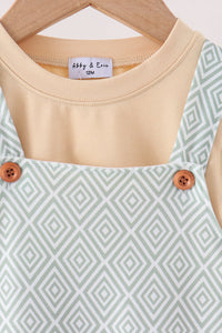 Geo Diamond 2pc romper set