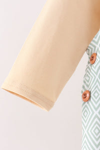 Geo Diamond 2pc romper set