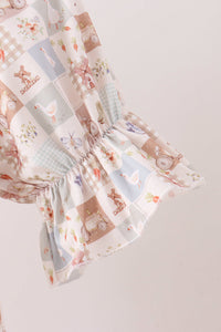 Farm checkered tiered mom dress