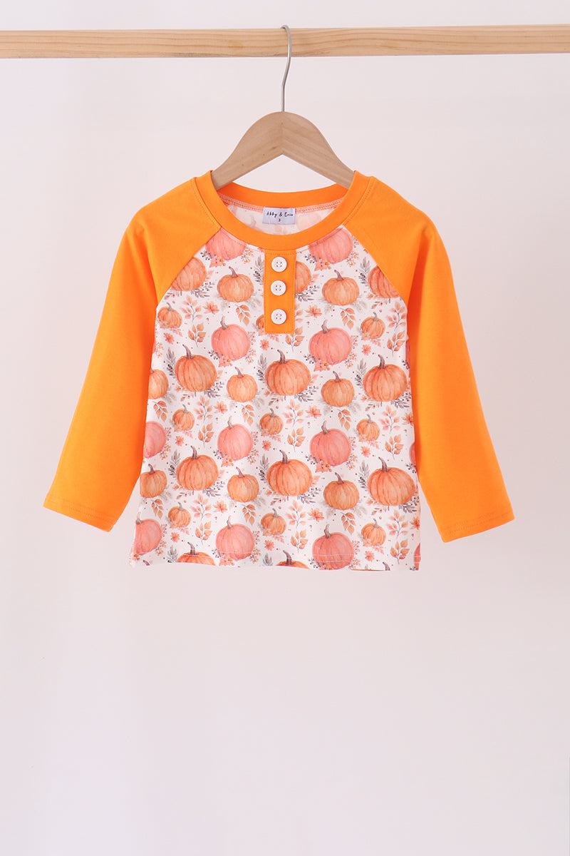 Pumpkin Print Top