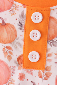 Pumpkin Print Top