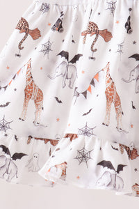 Zoo animal ruffle bloomer set