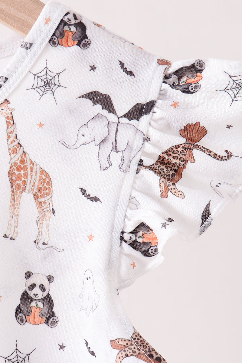 Zoo animal ruffle dress