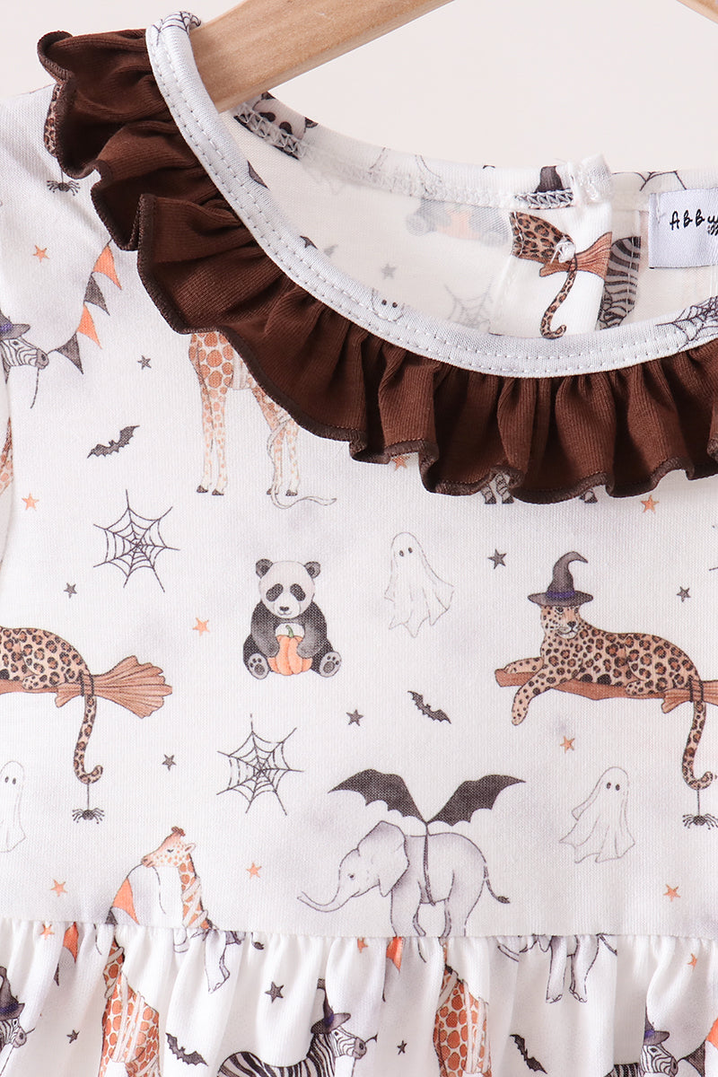 Zoo animal ruffle pants set