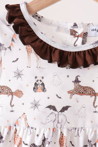 Zoo animal ruffle pants set