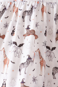 Zoo animal ruffle pants set