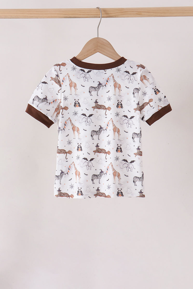 Zoo animal pocket top