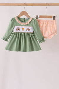 Farm embroidery bloomer set