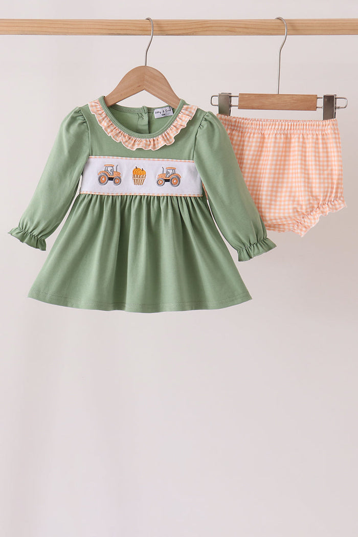 Farm embroidery bloomer set