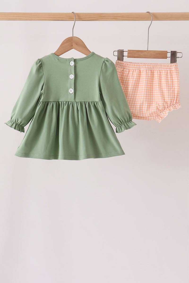 Farm embroidery bloomer set