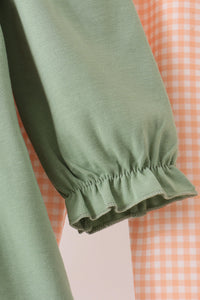 Farm embroidery ruffle pants set
