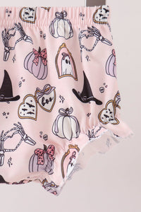 Spooky embroidery bloomer set