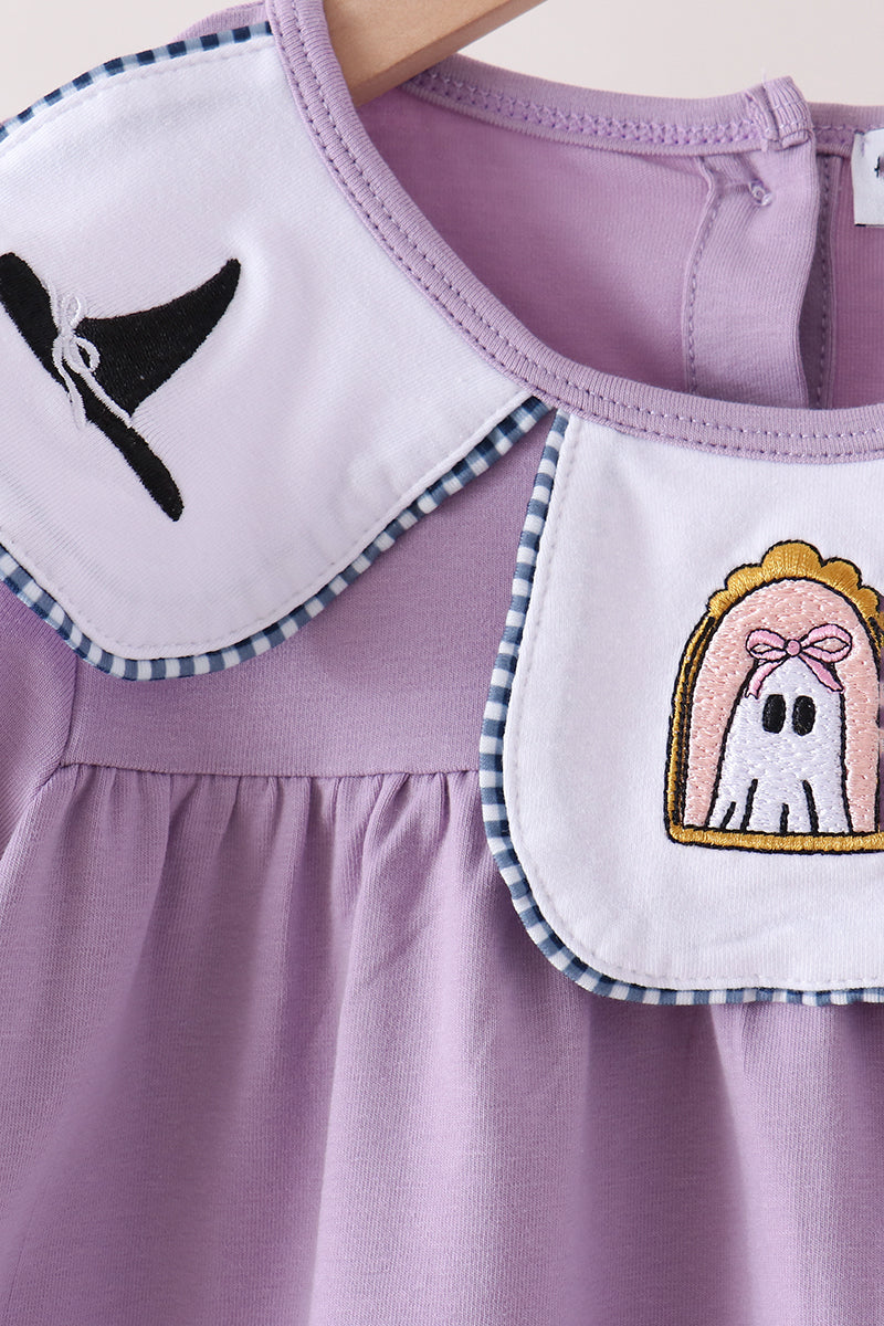Spooky embroidery pants set