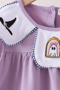 Spooky embroidery pants set
