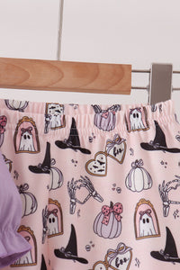 Spooky embroidery pants set