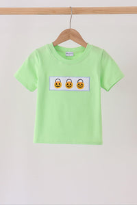 Jack-O-Lantern embroidery top