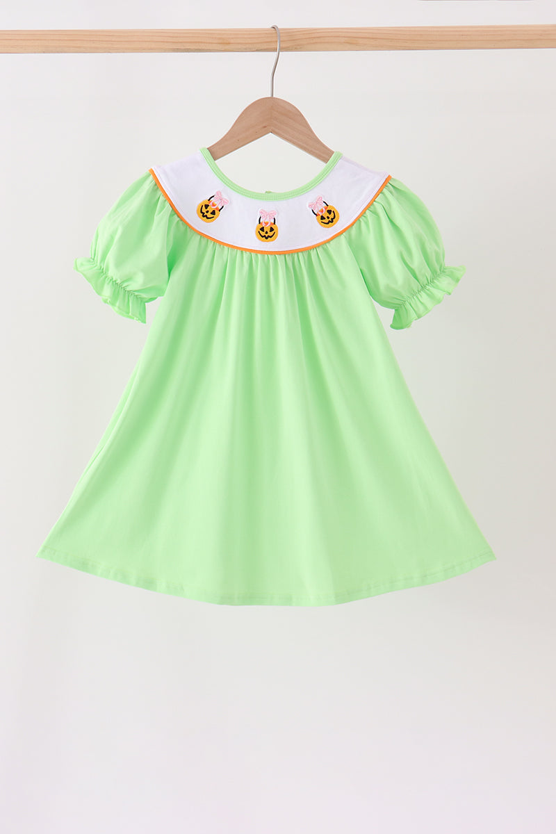 Jack-O-Lantern embroidery dress