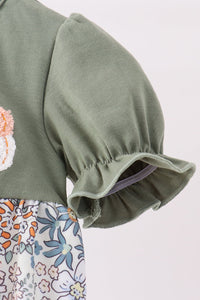Pumpkin french knot bubble