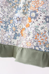 Pumpkin french knot dress