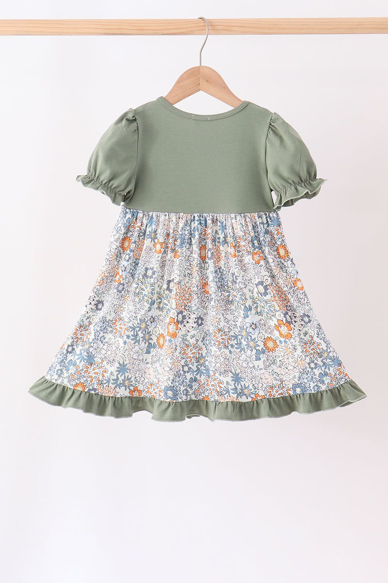 Pumpkin french knot dress