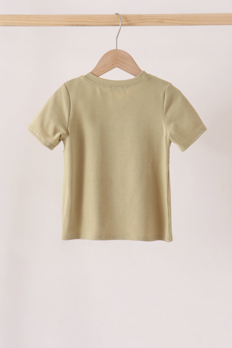 Pumpkin embroidery top