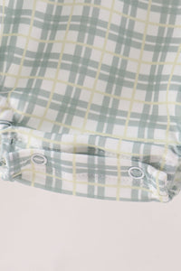 Sage plaid pocket bubble