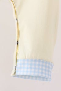 Goose embroidery romper