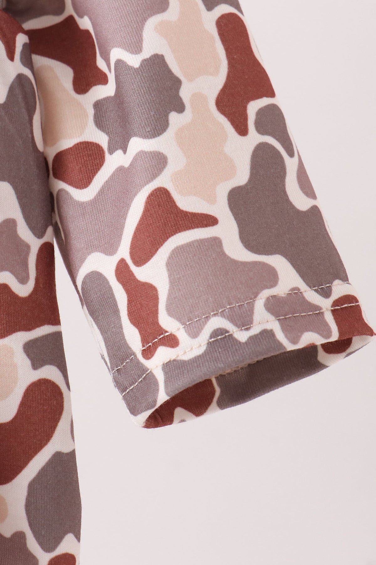 Camoufalge cross deer embroidery ruffle bubble