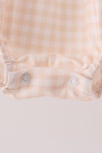 Sweet as pie embroidery gingham bubble