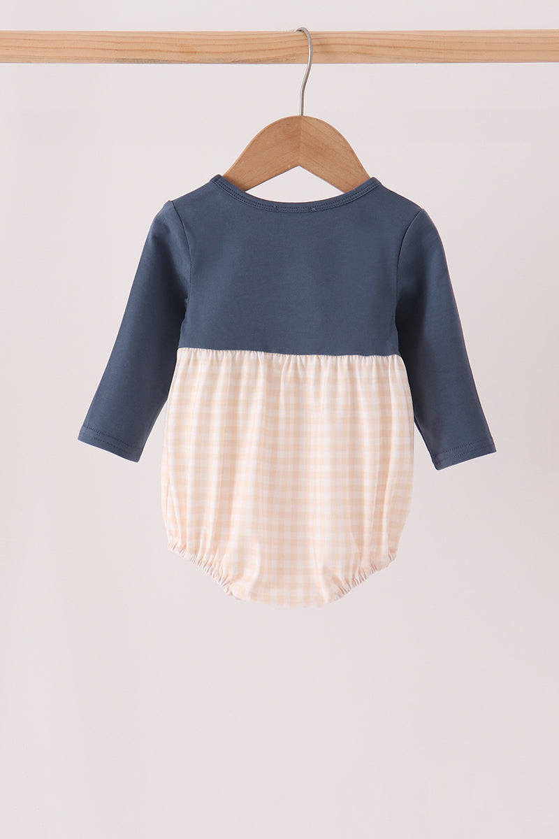 Sweet as pie embroidery gingham bubble