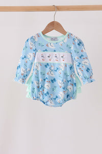 Goose bow embroidery ruffle bubble