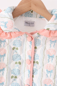 Hydrangea ruffle jacket
