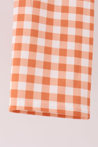 Goose applique gingham pants set