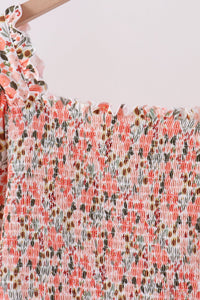 Floral smocked mom dress