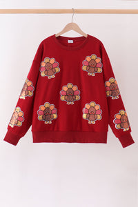 Turkey sequin mom&me top