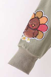 Turkey sequin mom&me top