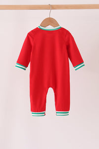 Christmas Tree Embroidery Romper